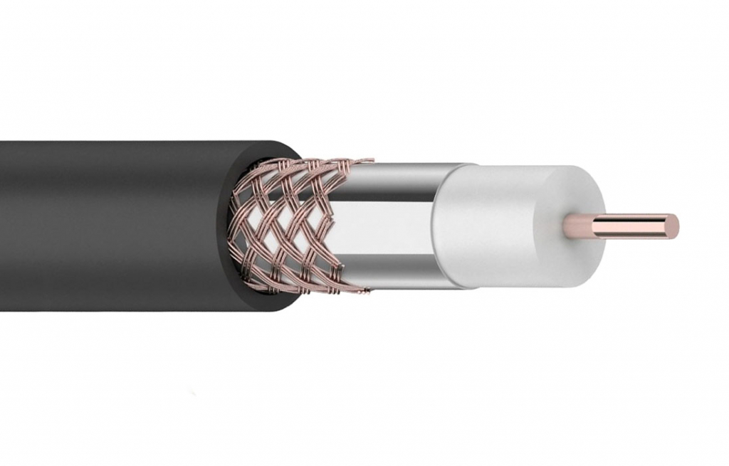 Кабель коаксиальный RG-6U+Cu, Cu/Al/Cu, 64% Кабель коаксиальный RG-6U+Cu, Cu/Al/Cu, 64%