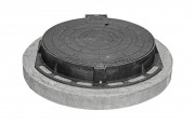 Люк ГТС тяжёлый с замком из ВЧ с кольцом КО-1